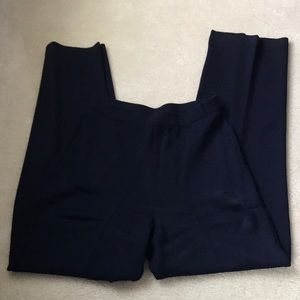 St John Navy knit pant 4